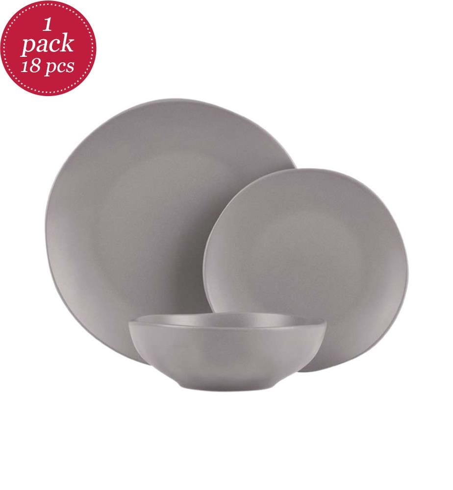 18-teiliges Tellerset, Taupe Collection - Matt