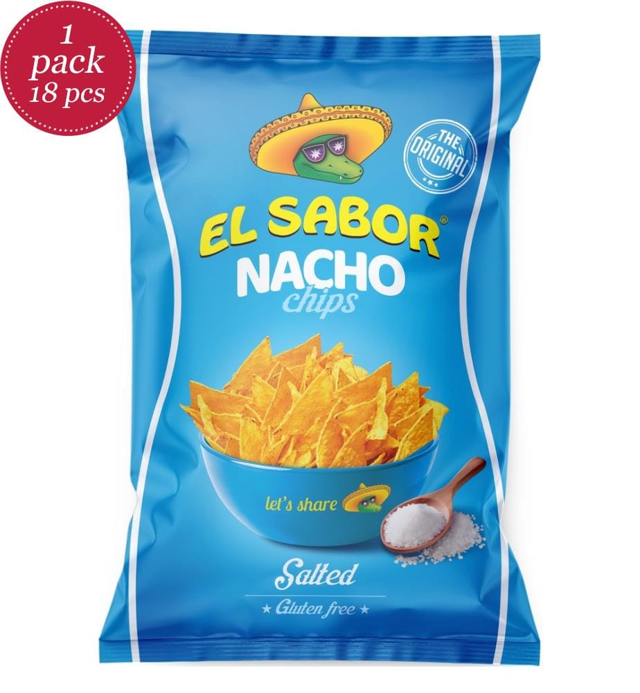 18x EL Sabor Nacho Chips Salted - 100g