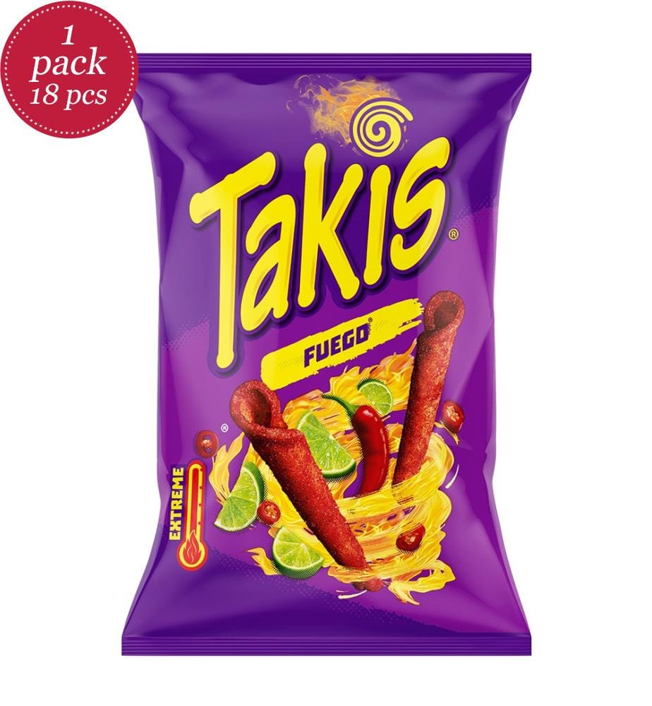 18x Takis Fuego / Snack de maïs Picante - Langues E/D/F - 100g