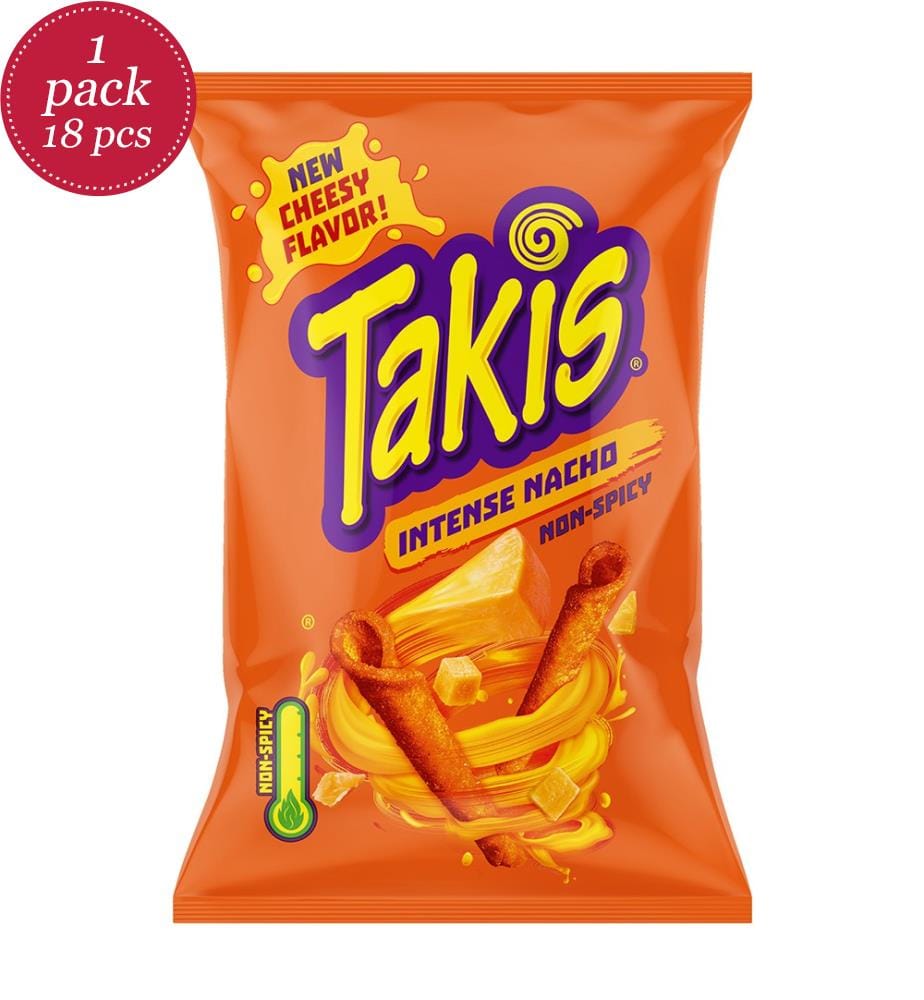 18x Takis Intense Nacho / Snack de maïs - Langues E/D/F - 100g