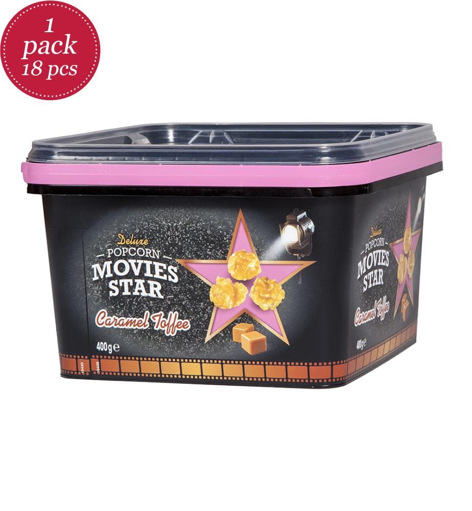 18x Movies Star Popcorn Dose Caramel Toffe - 400g