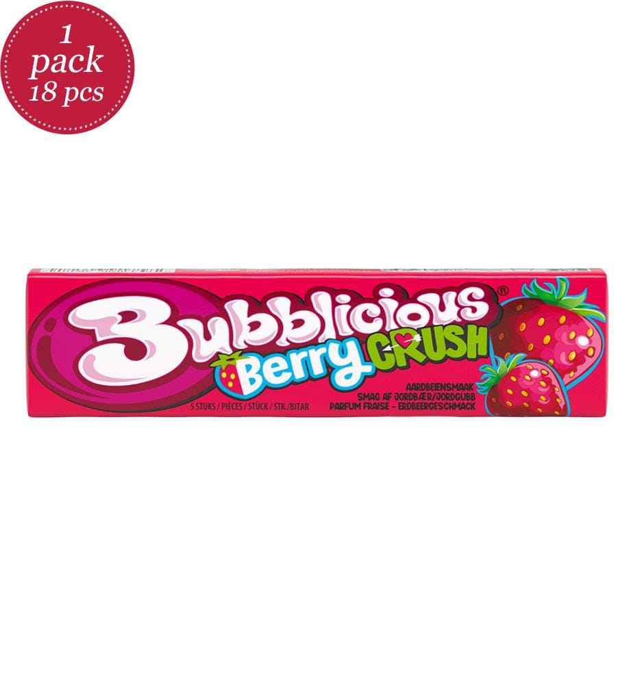 18 x Berry Crush Bubblicious Kaugummi - 37g