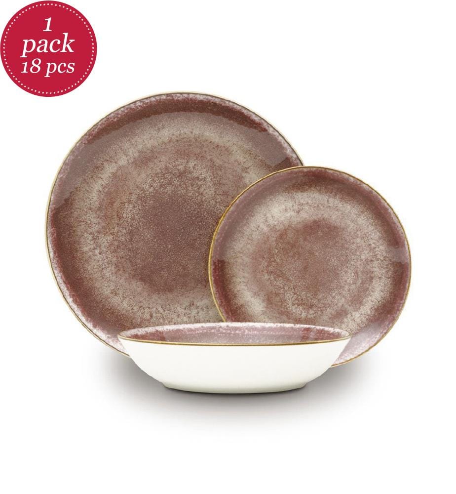 18-piece round plate set, Leonardo Collection