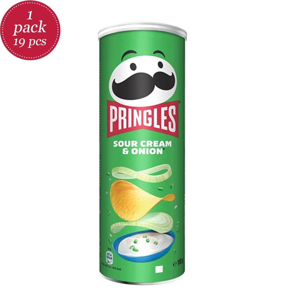 19x Pringles Sour Cream & Onion - 165g