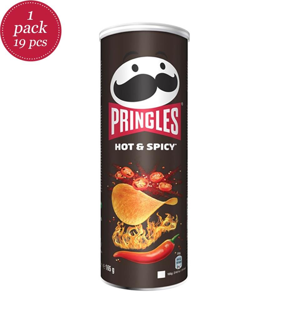 Lot von 19 Pringles Hot & Spicy - 165g