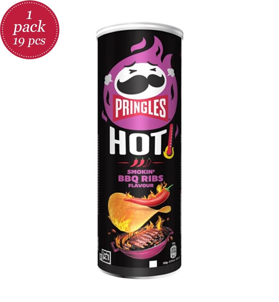 19x Pringles Hot Smokin' BBQ Ribs - 160g
