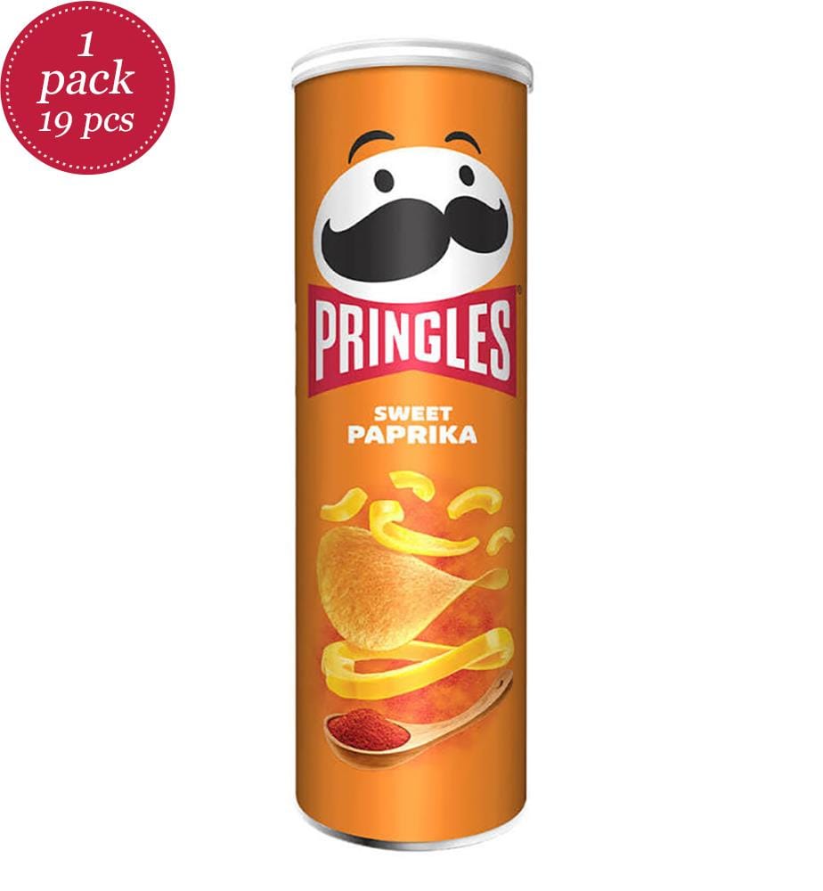 19x Pringles Sweet Paprika - 165g - NEU