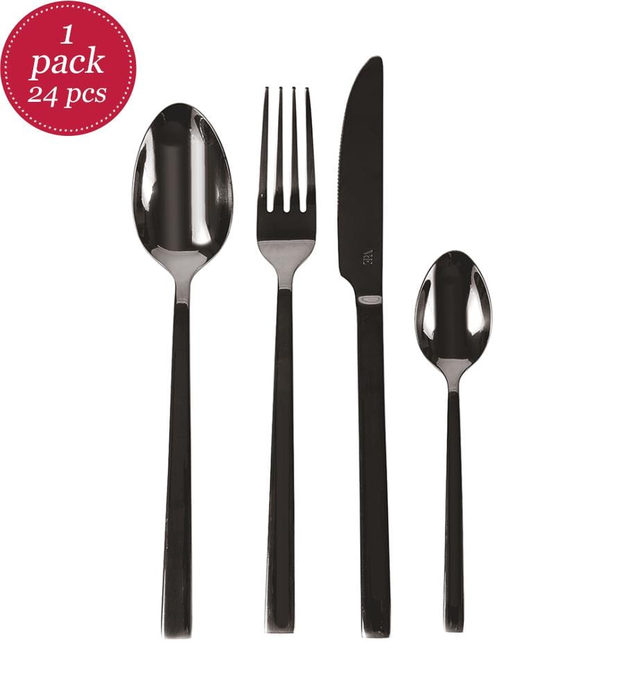 Set Di 6 Cucchiaini Da Caffè Lexington – Design Snello In Acciaio Con Finitura Nera Lucida, Moderni E Lavabili In Lavastoviglie - 2