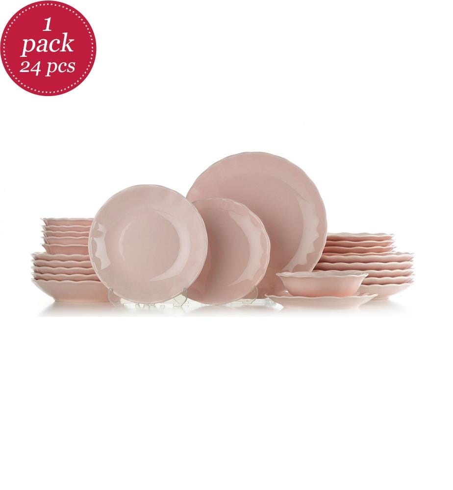 24 Piece Porcelain Dinner Service - Poudre