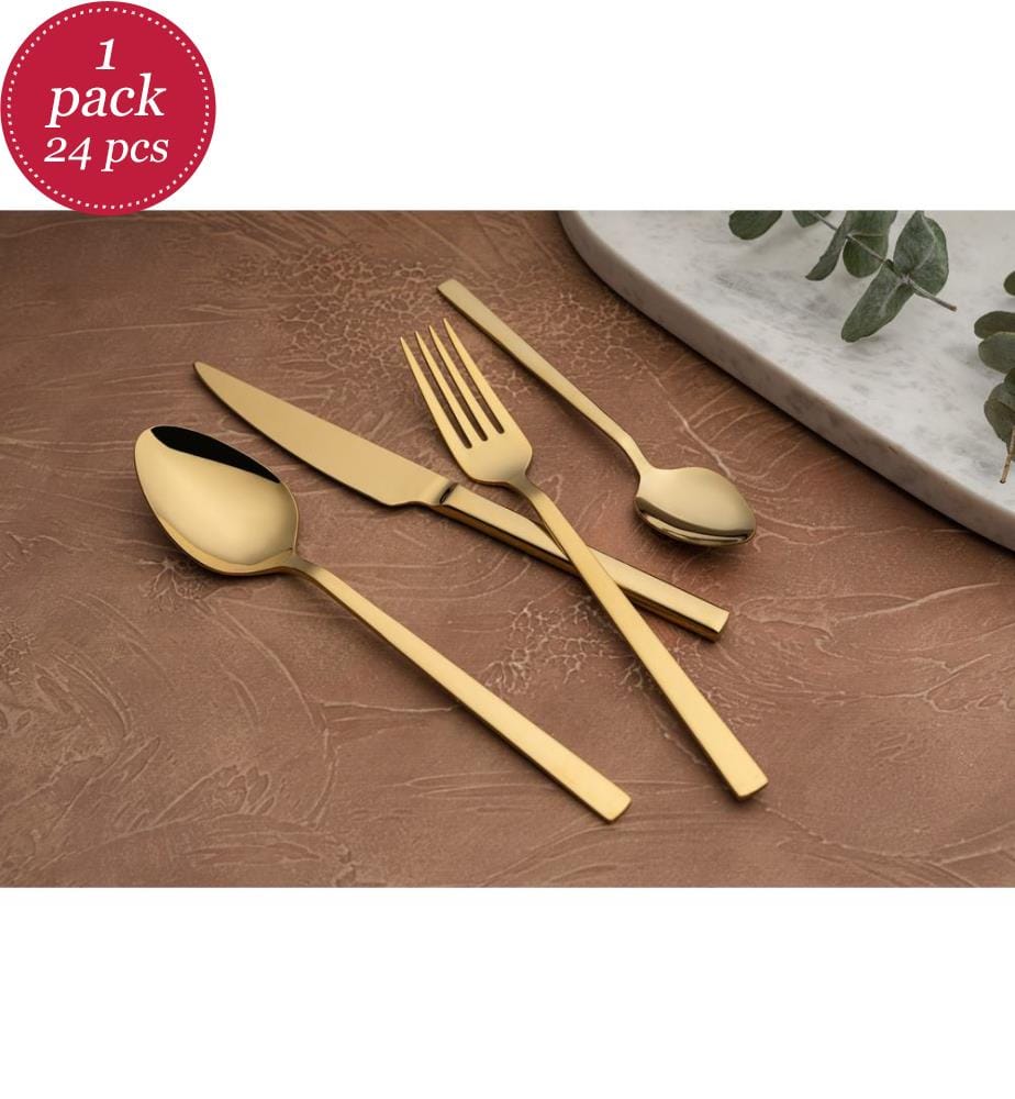 Besteck-Set 24-teilig - Gold