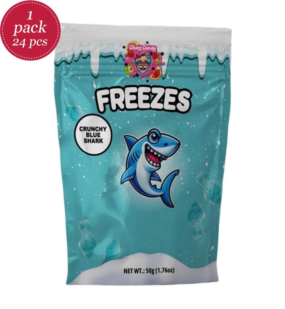 24 x Bonbons Requins Bleus Freezes - 50g