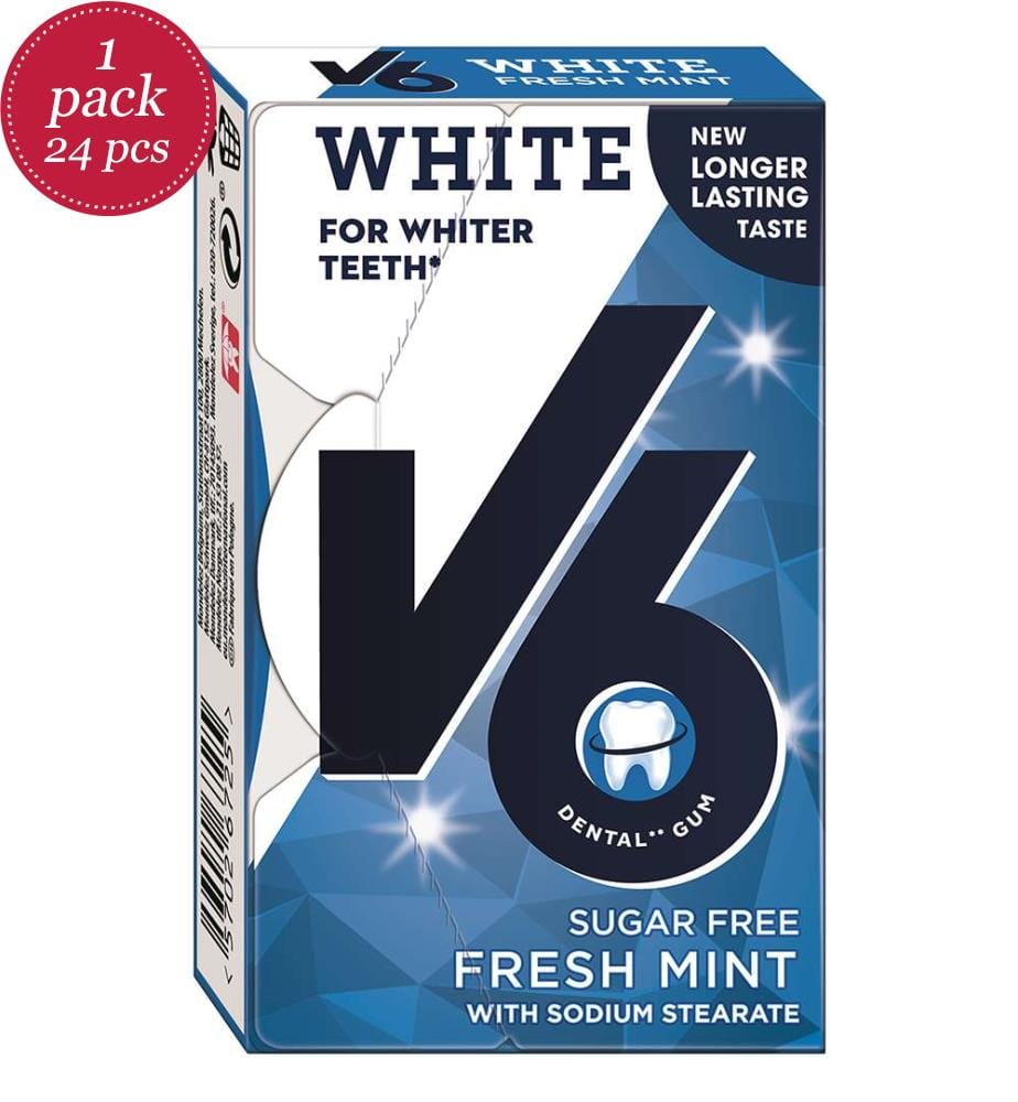 24x V6 White Fresh Mint Box - 24g