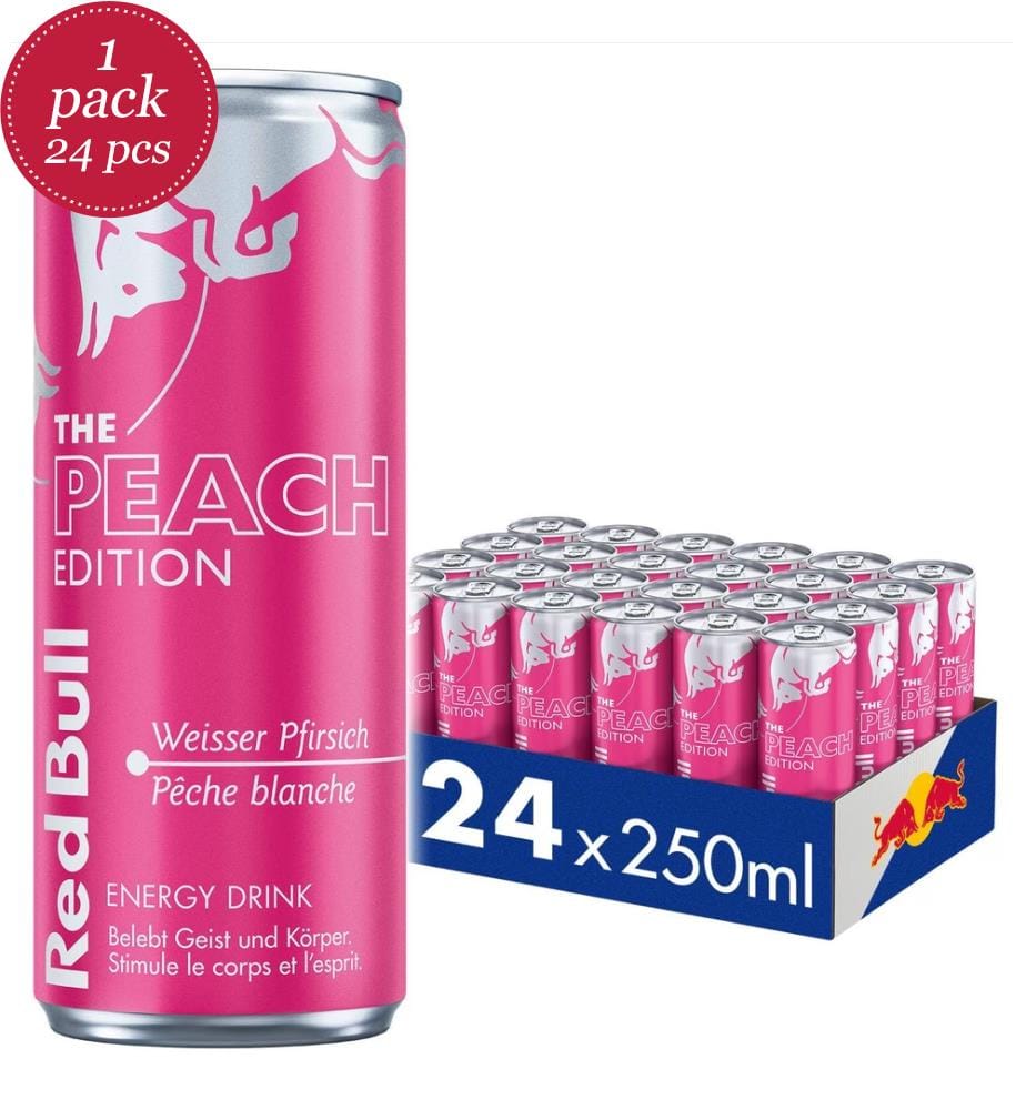 24x Red Bull Peach Edition - 250ml