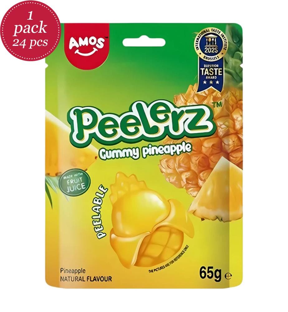 24x Amos Peelerz Gummy Pineapple - 65g