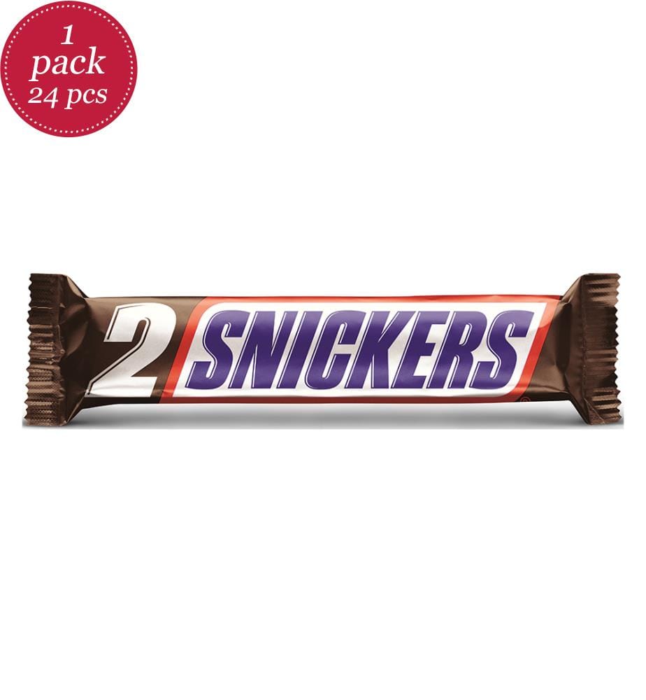 24 x Snickers Schokoriegel Doppelpack - 80g