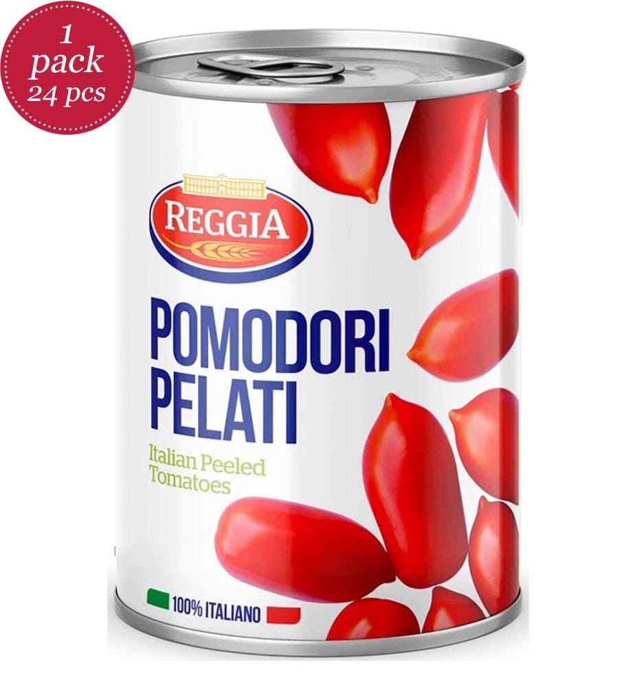 24x Pasta Reggia Pomodori Pelati/Geschälte Tomaten in Tomatensauce Dose - 400g