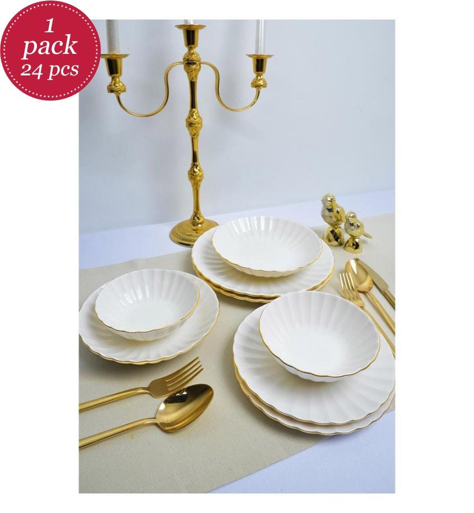 Service de table (24 pièces) - Or blanc