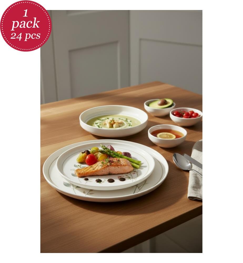 Tischservice (24-teilig) – Mehrfarbig
