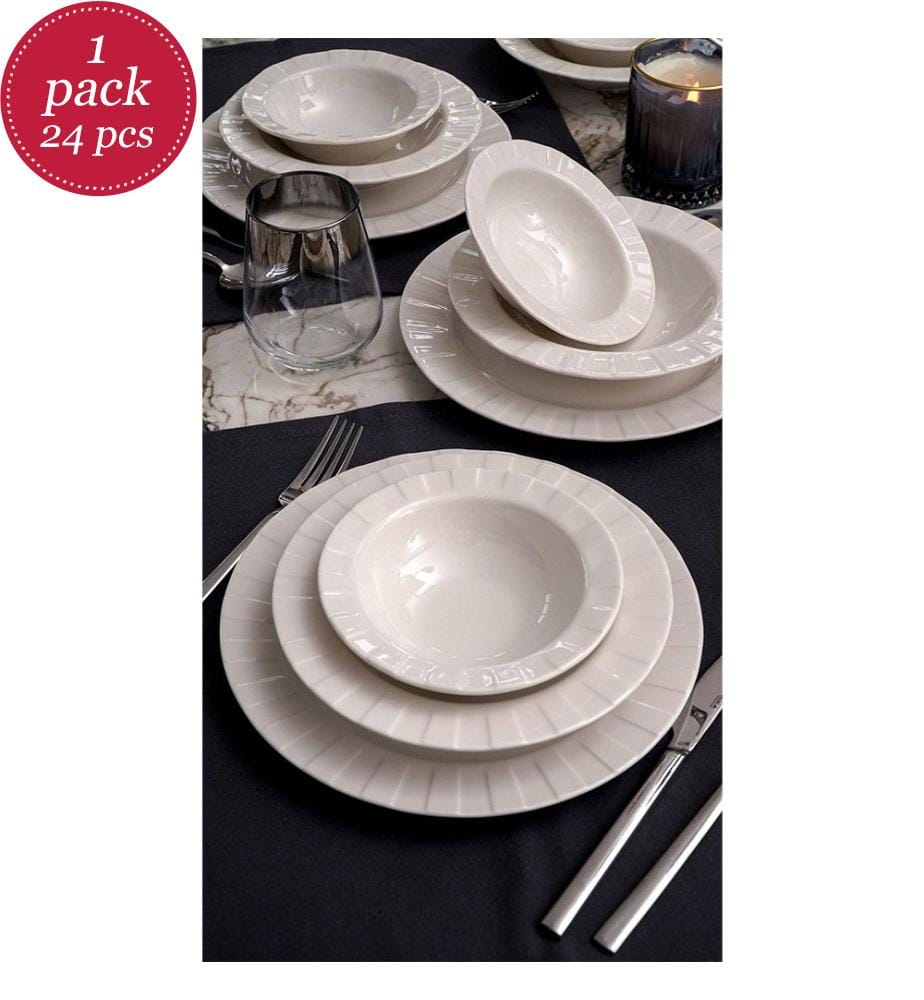 Breakfast Set (24-piece) - White