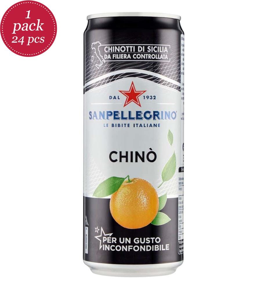 24x San Pellegrino Chinotto 24 pack cans - 330ml