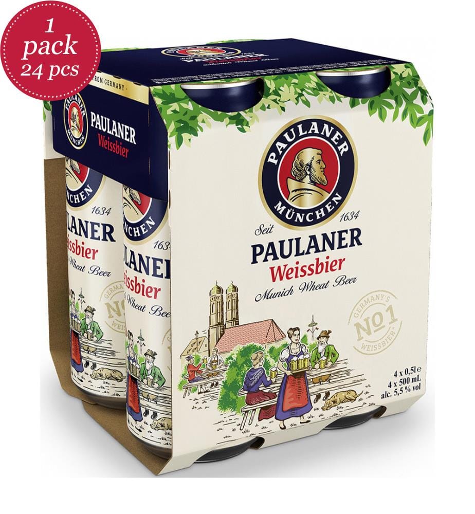 24 lattine di Weissbier Paulaner 5,5% - 500ml