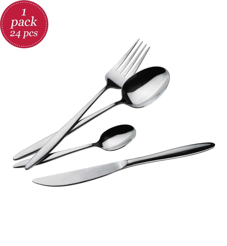 24-teiliges Besteckset Silber