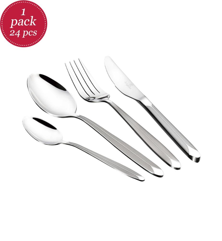 24 teiliges Besteck-Set - Edelstahl