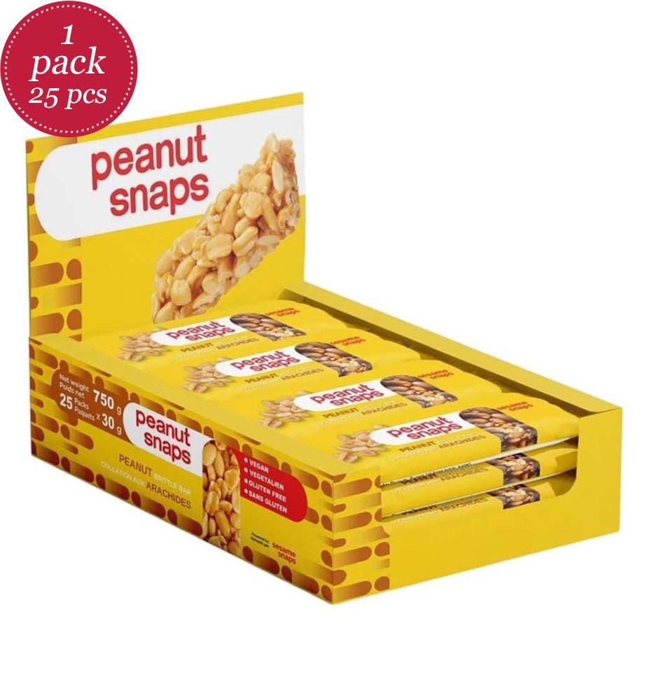 Peanut Snaps bars, vegan & gluten-free – 30g