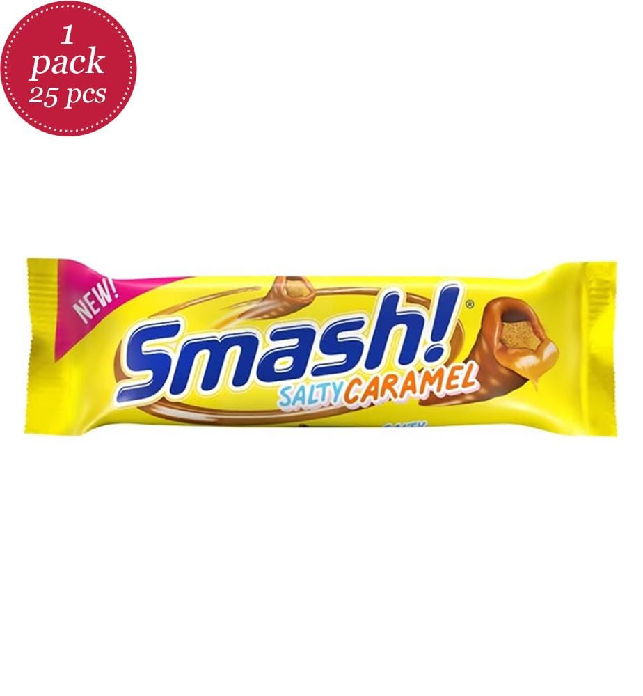 Lot von 25 Smash Riegel Karamell gesalzen - 40g