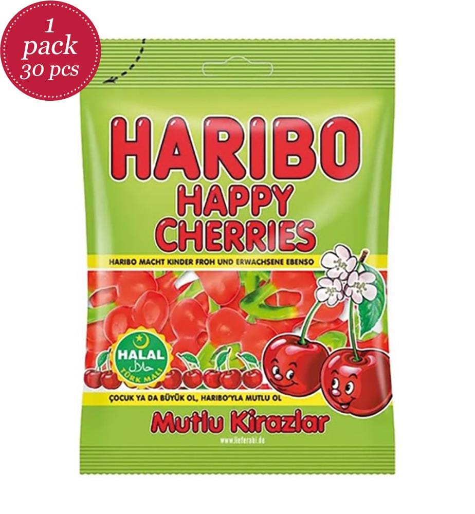 30 x Bonbons HALAL Cerises Haribo - 100g