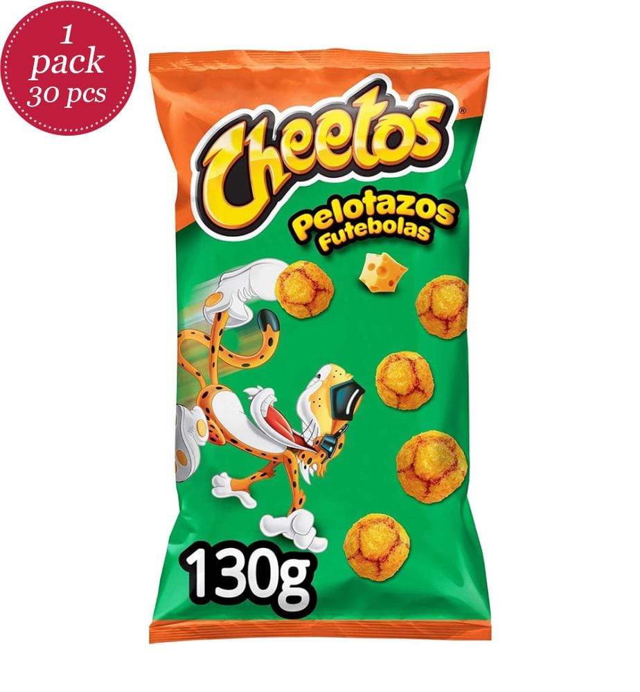 Lot de 30 Cheetos Pelotazos Futebolas / Mais-Snack Fussbälle - 130g