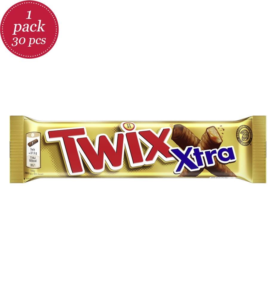 30 x Barre Chocolatée Twix X-tra - 75g