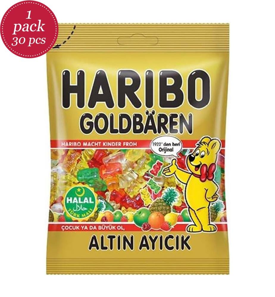 30 x HALAL Golden Bear candies Haribo - 100g