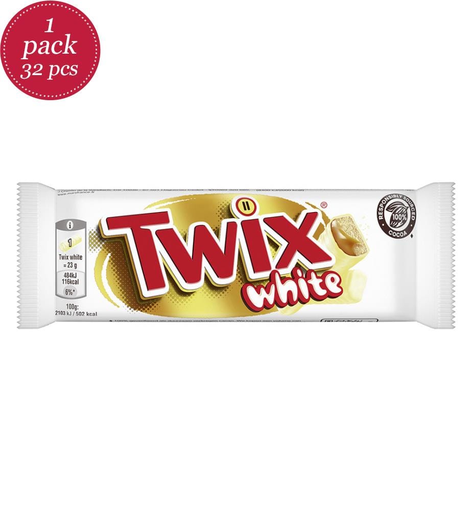32 x Schokoriegel Twix White - 46g