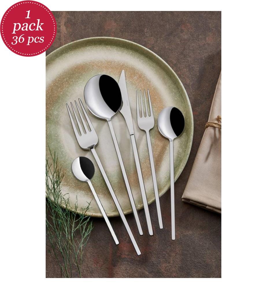 36-teiliges Besteckset – Chrom