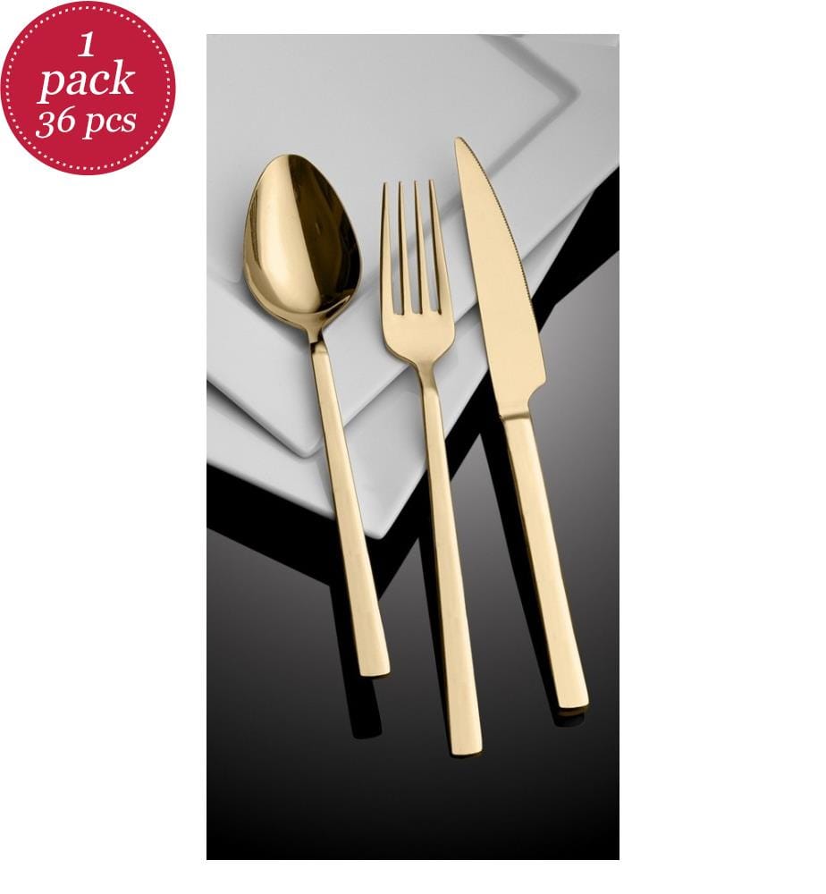 Besteckset (36-teilig) – Gold