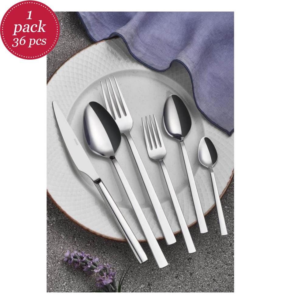 36-teiliges Besteckset – verchromt