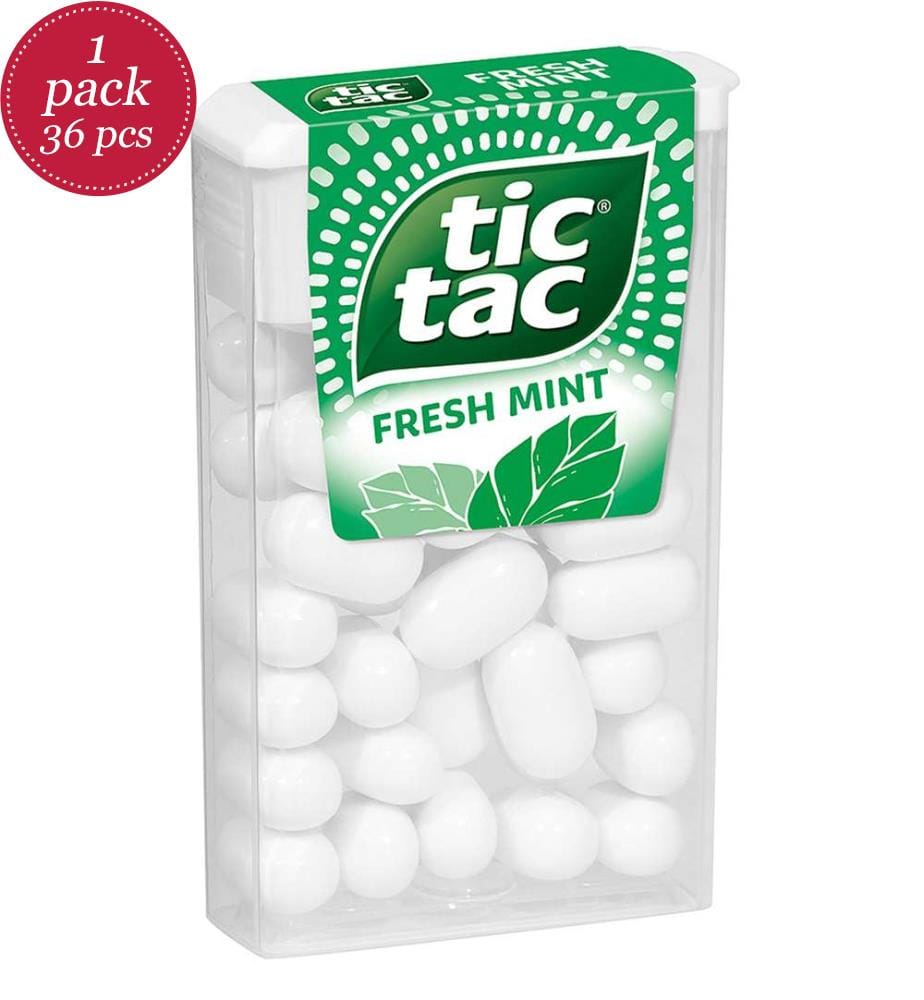 36x Tic Tac Menthe fraîche 1 pièce - 18g