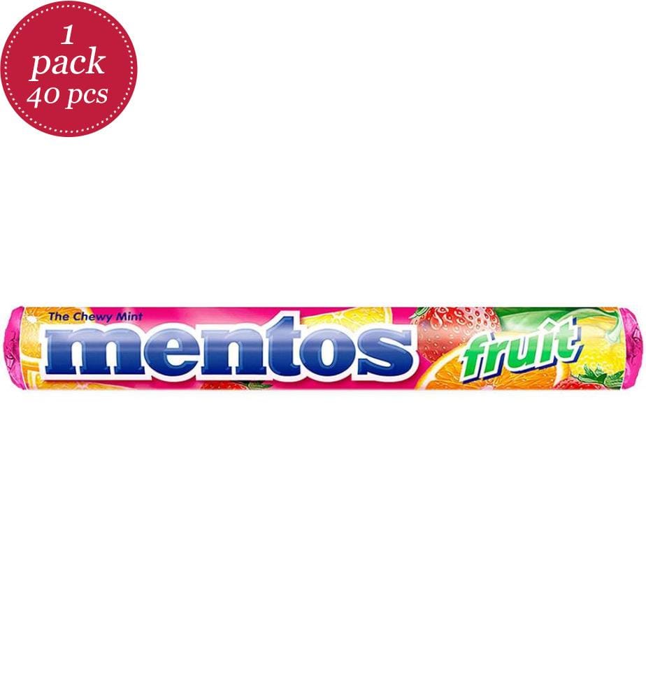 40x Mentos Rouleaux Fruits - 38 g