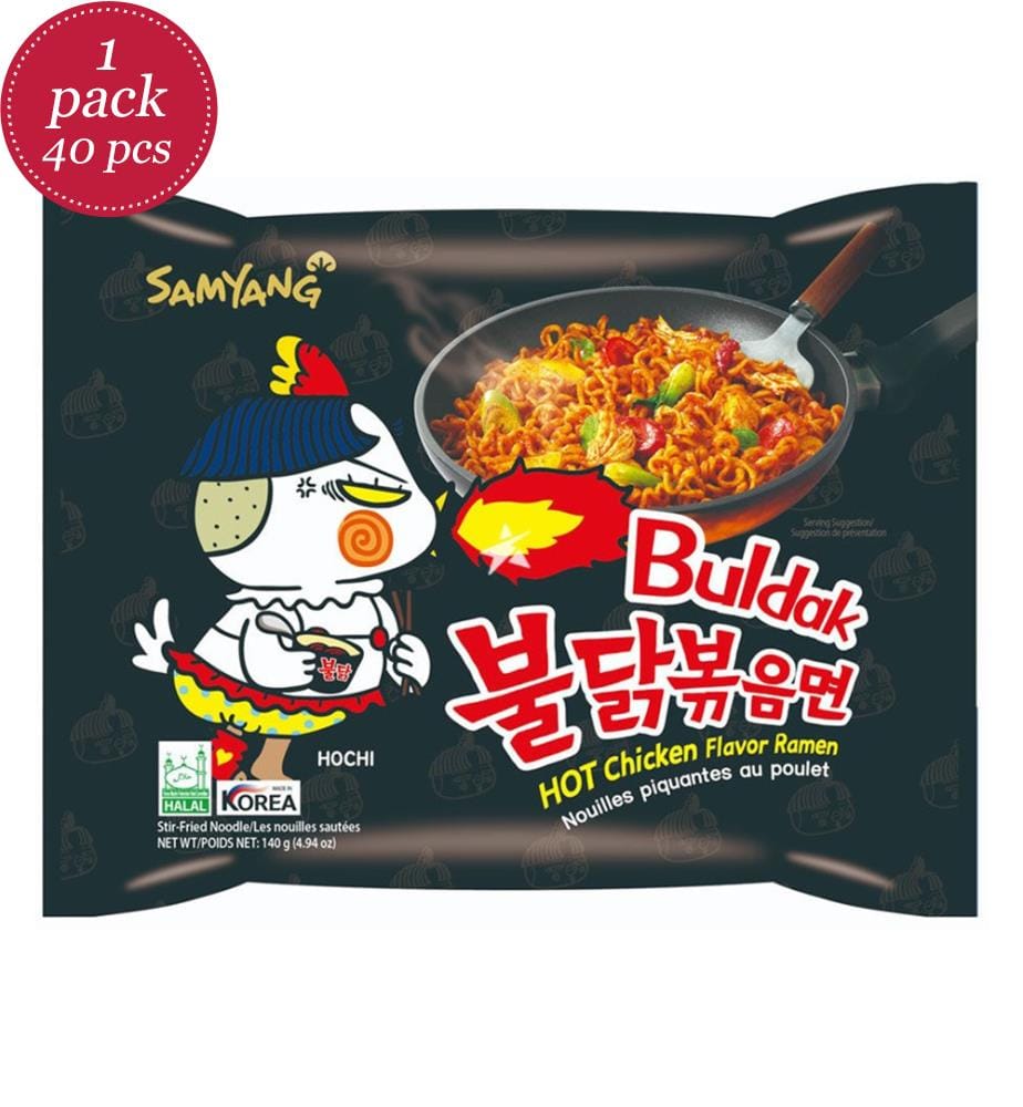 40x Samyang Buldak Hot Chicken Ramen Original 5er Pack - 140g - HALAL