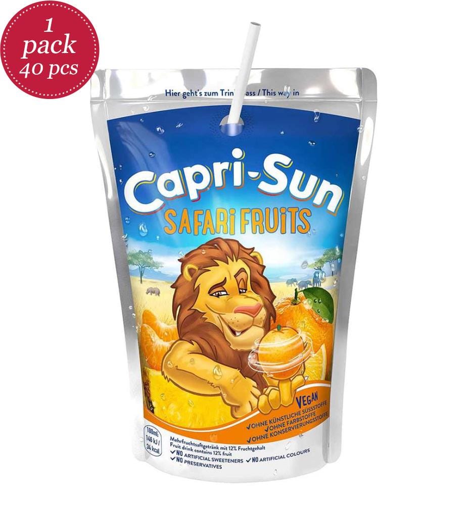 40x Boissons Capri-Sun Safari Fruits - 200 ml
