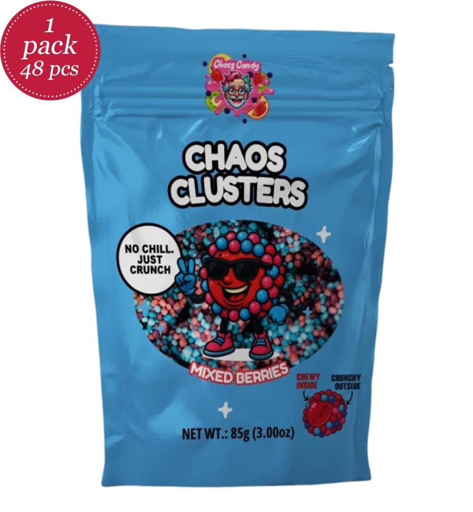 48x Chaos Clusters Mixed Berries sachet - 85g