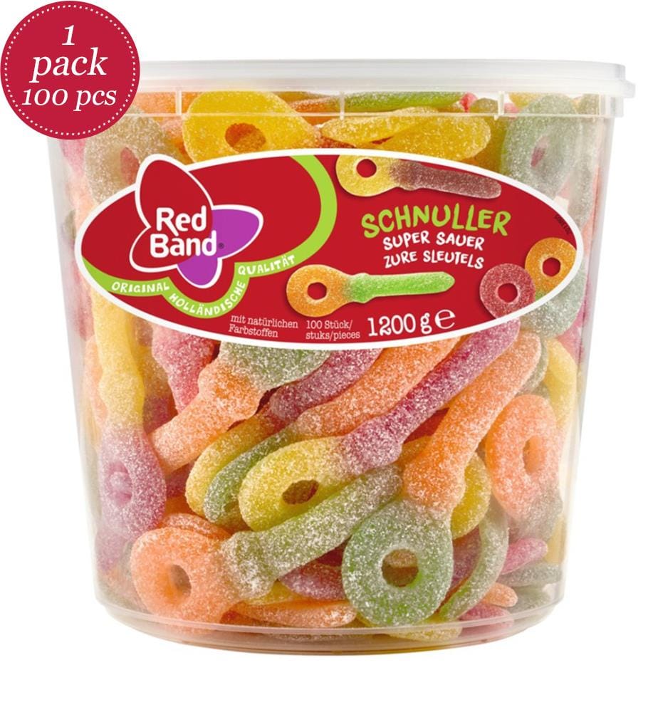 100x Red Band Dose Schnuller Super Sauer - 100 Stk.