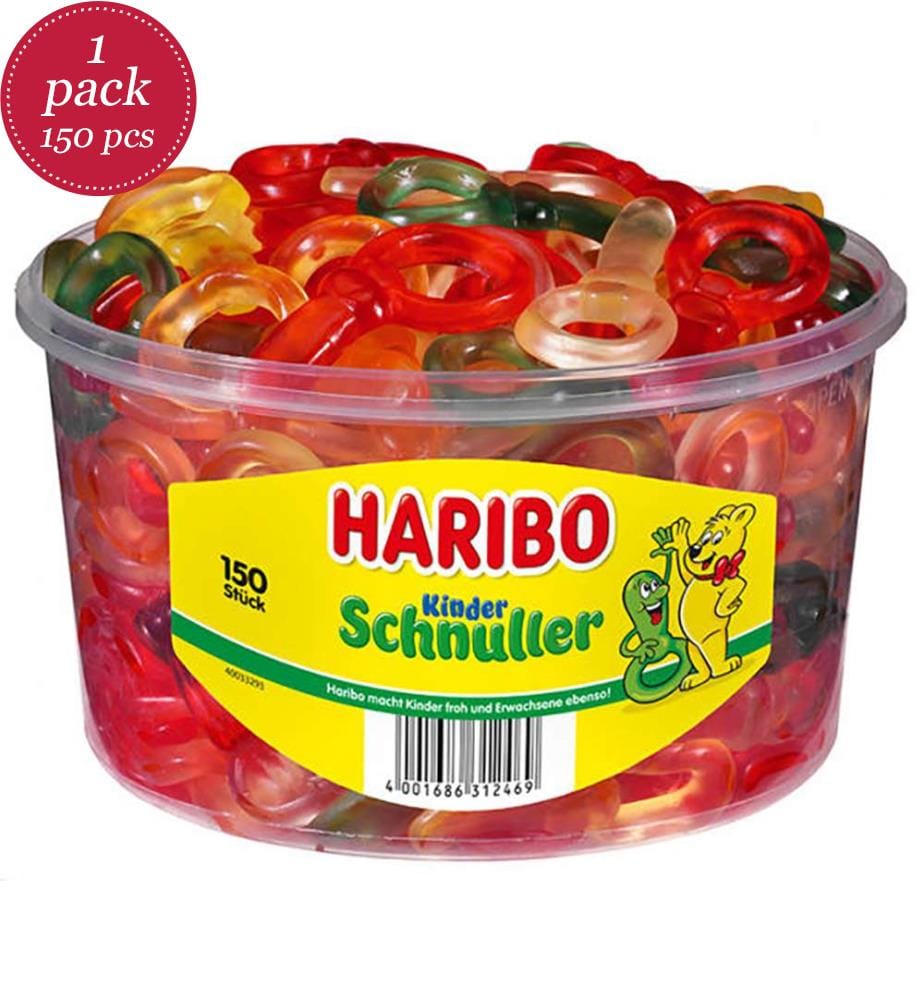 150x Haribo Kinder Schnuller Dose - 1200g