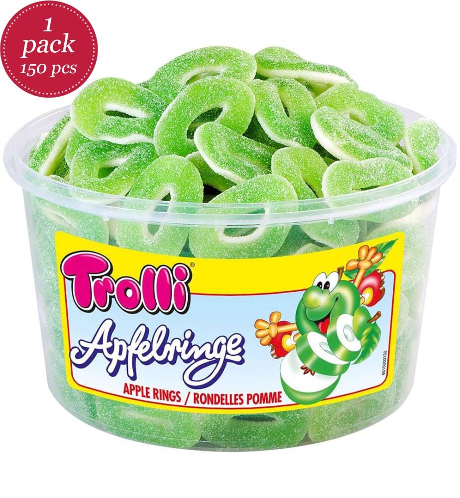 150x Trolli Dose Saure Apfelringe - 8g