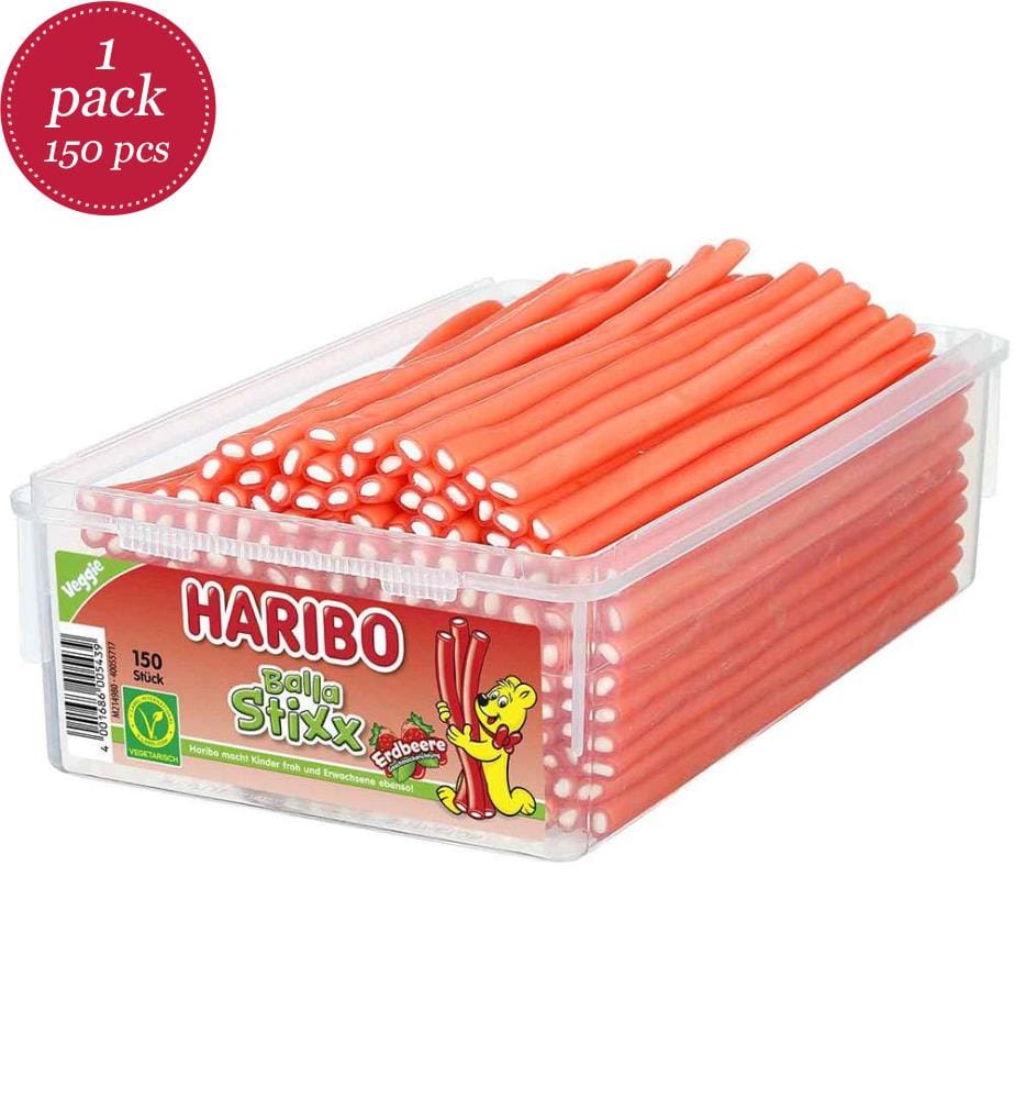 150x Haribo Balla Balla Erdbeere - 1125g