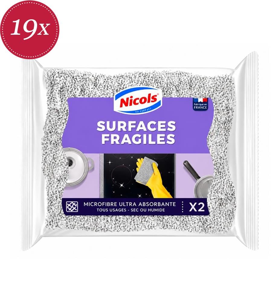 Nicols Spülschwamm, 2er-Pack, für leicht zu reinigende Oberflächen","detected_source_language":"FR