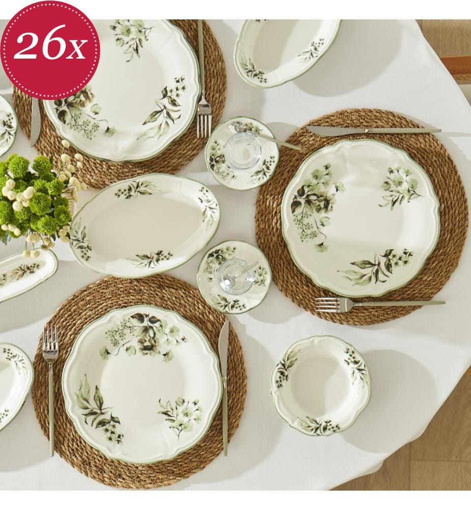 Julia Set petit-déjeuner 26 pièces - Vert