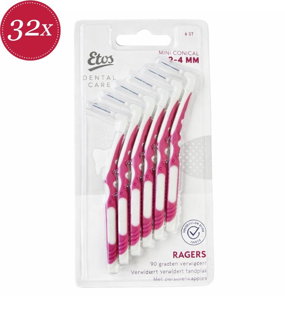 Set aus 32 Interdentalbürsten Mini Konus 2-4 mm