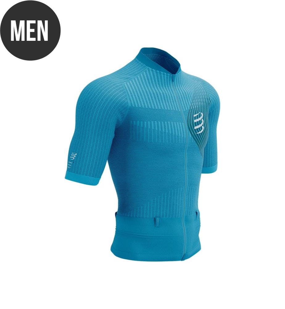 Trail Postural Kurzarm Top - Hawaiian Ocean Shaded Spruce